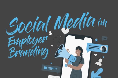 Social Media im Employer Branding Bloggrafik zum Thema Social Media im Employer Branding